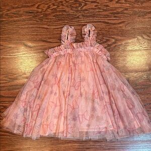 Ruffled Blush Tulle Skirt